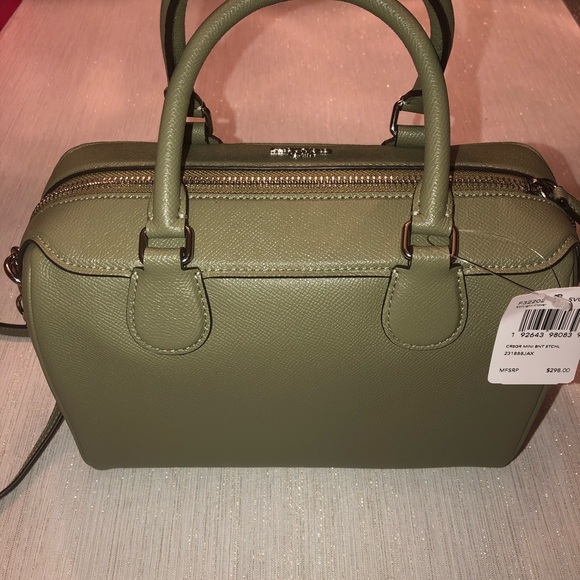 Coach Crossbody Mini Satchel ( Green ) - Picture 3 of 6